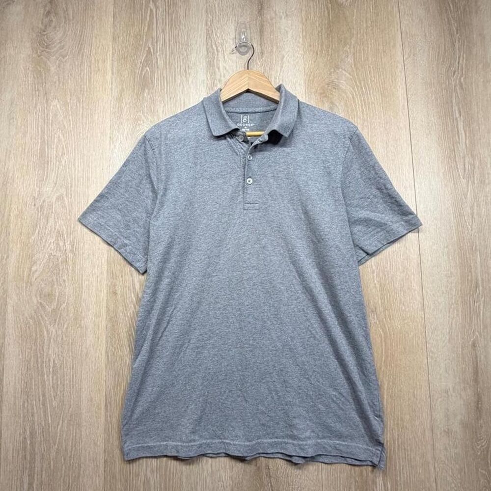 George Men's Grey and Blue Polo-shirts